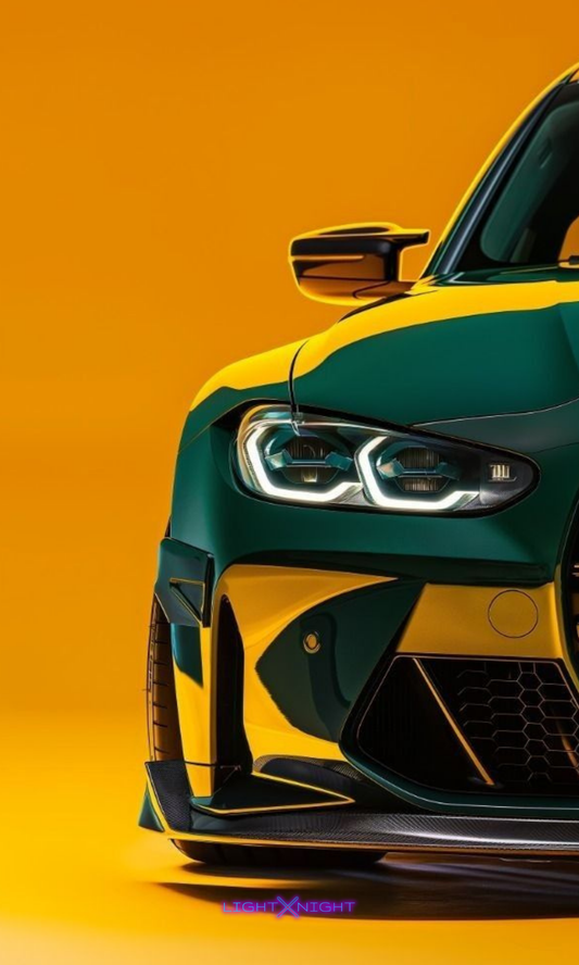 BMW M3Cs Neon Poster