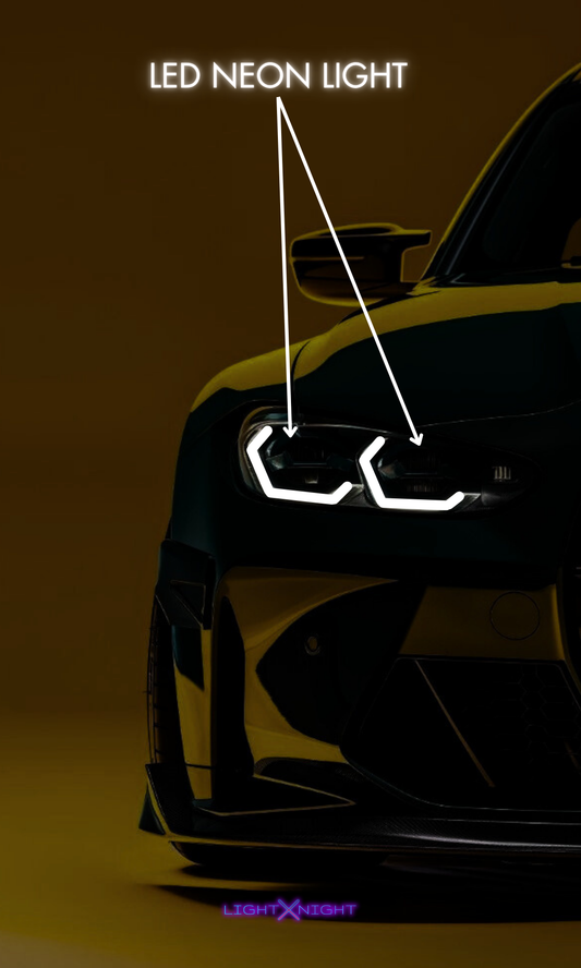 BMW M3Cs Neon Poster