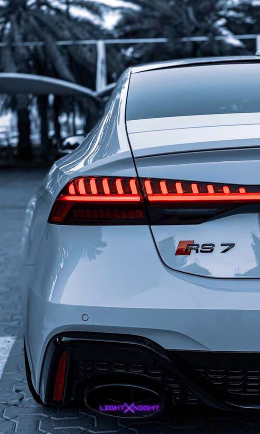 Audi RS7 Rear Neon Poster