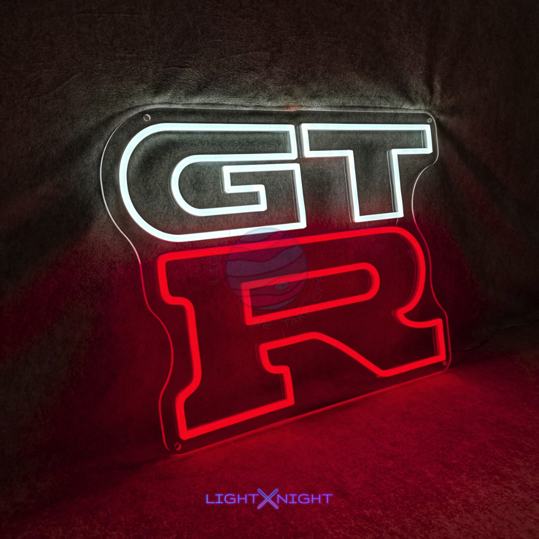 GTR Led Neon Sign, GTR Neon Light, Light X Night GTR Neon Sign