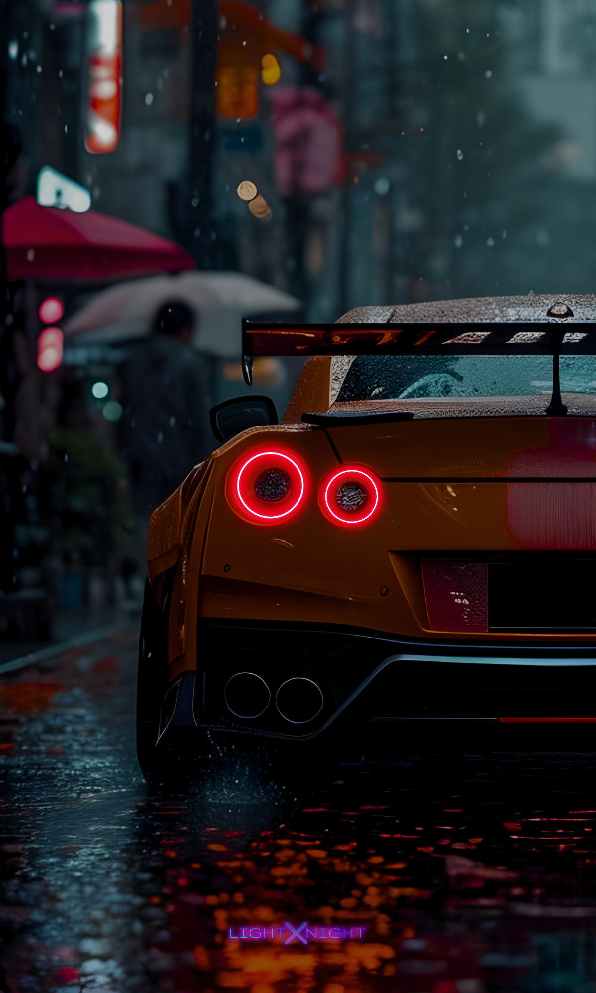 GTR R35 Nismo Neon Poster