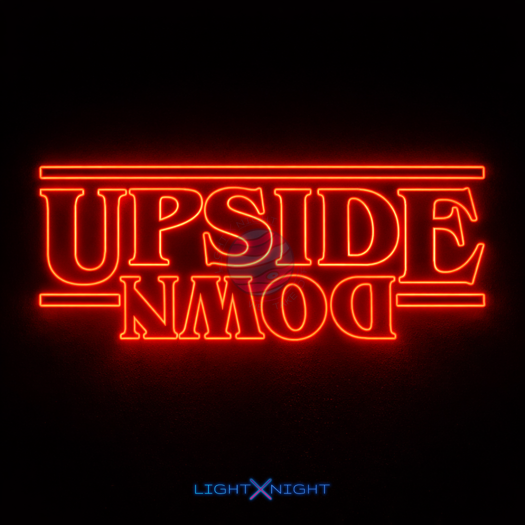 Upside Down Neon Sign