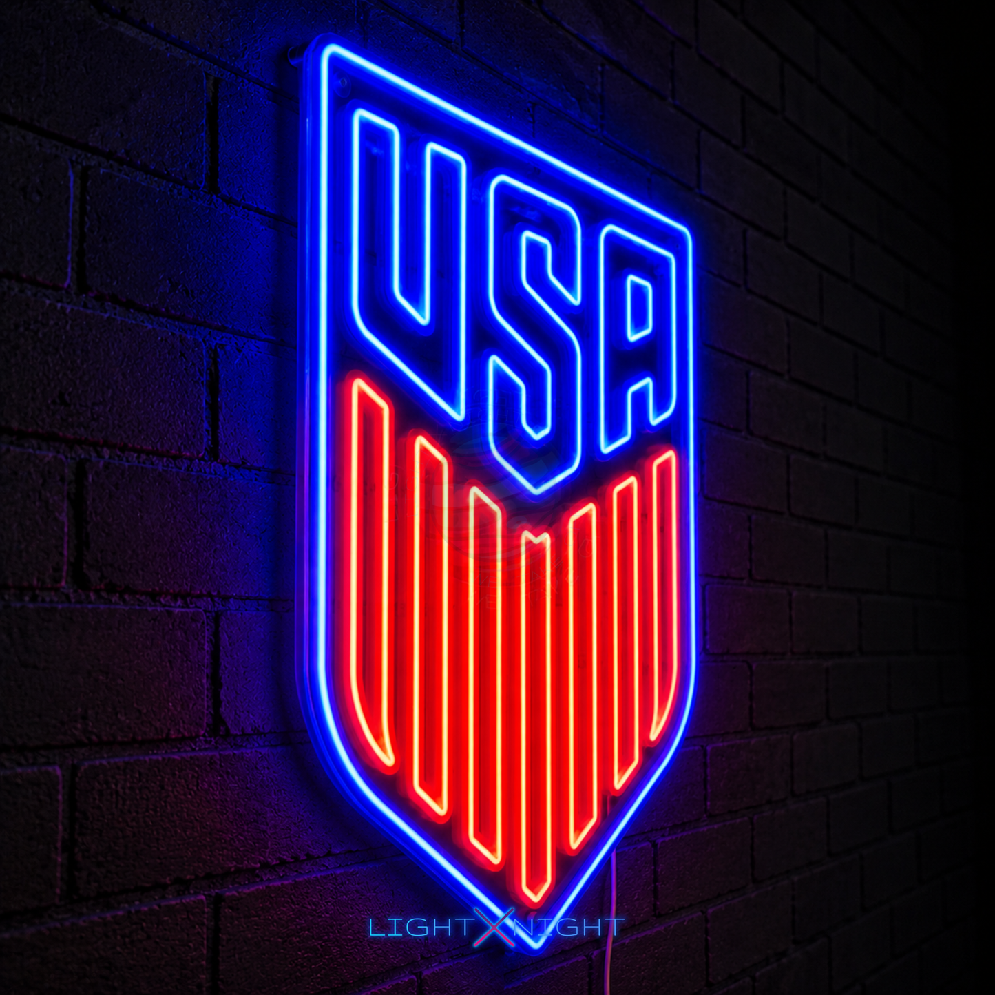 USA National Neon Sign