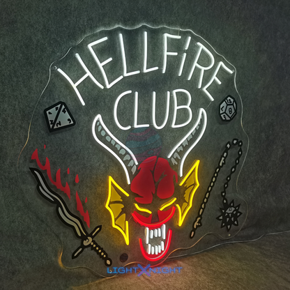 Hellfire Club Logo Neon Sign