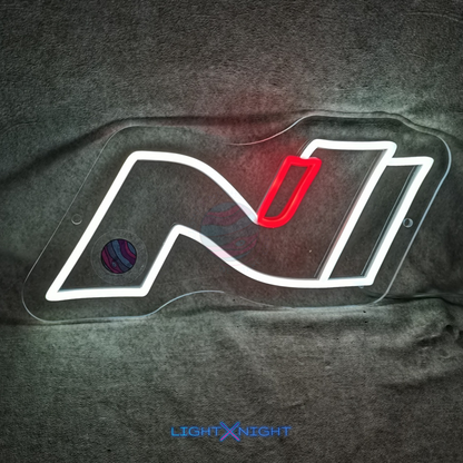 Hyundai N Neon Sign, Hyundai N LED Sign, Mancave Light, Hyundai N Decoration
