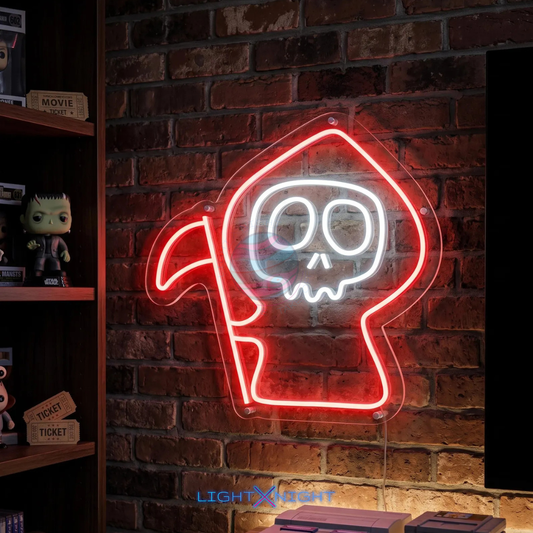 Skull Face Neon Sign