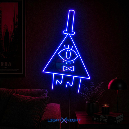 Bill Cipher Neon Sign