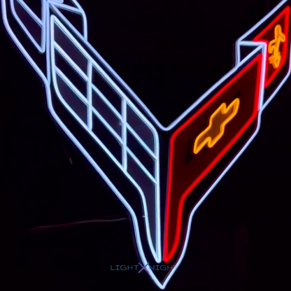 Corvette Neon Sign, Corvette Led Neon Sign, Corvette Neon Light