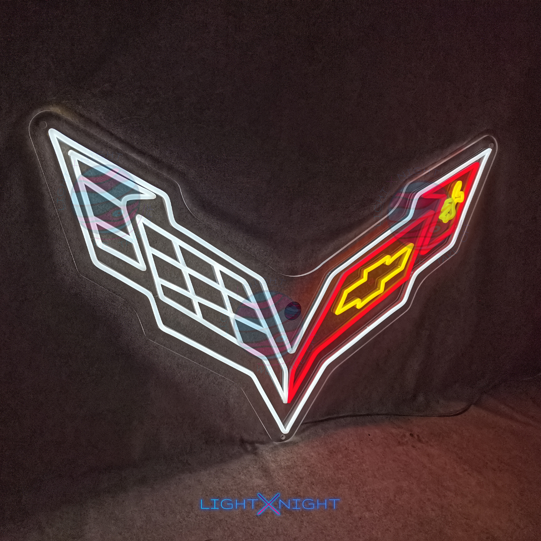 Corvette Neon Sign, Corvette Led Neon Sign, Corvette Neon Light