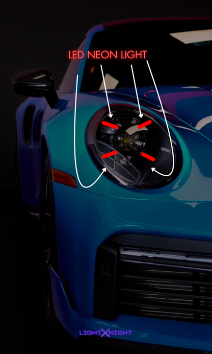 Porsche 911 Neon Poster