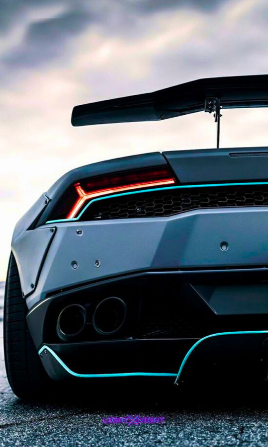 Lamborghini Huracan Neon Poster