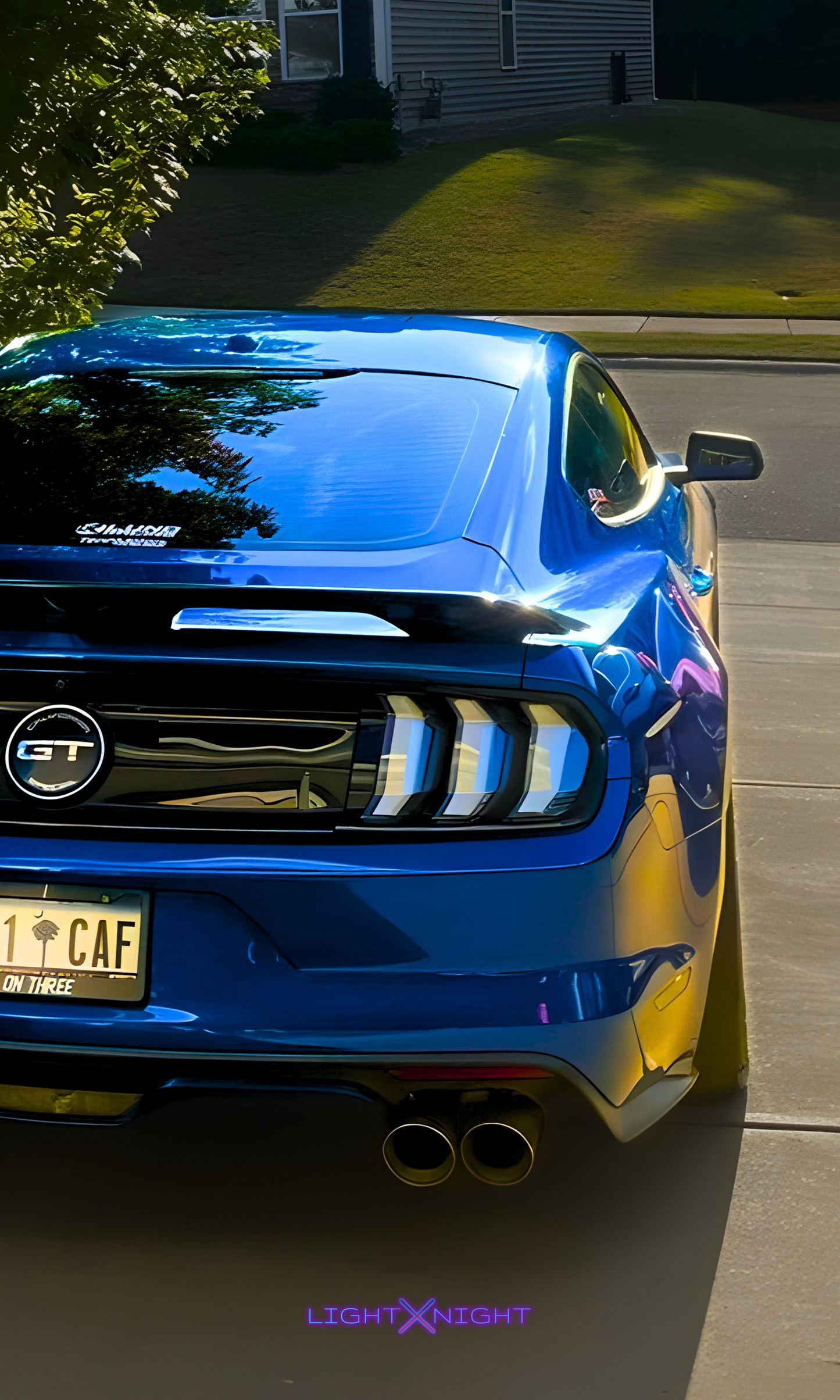 Ford Mustang Alex Neon Poster