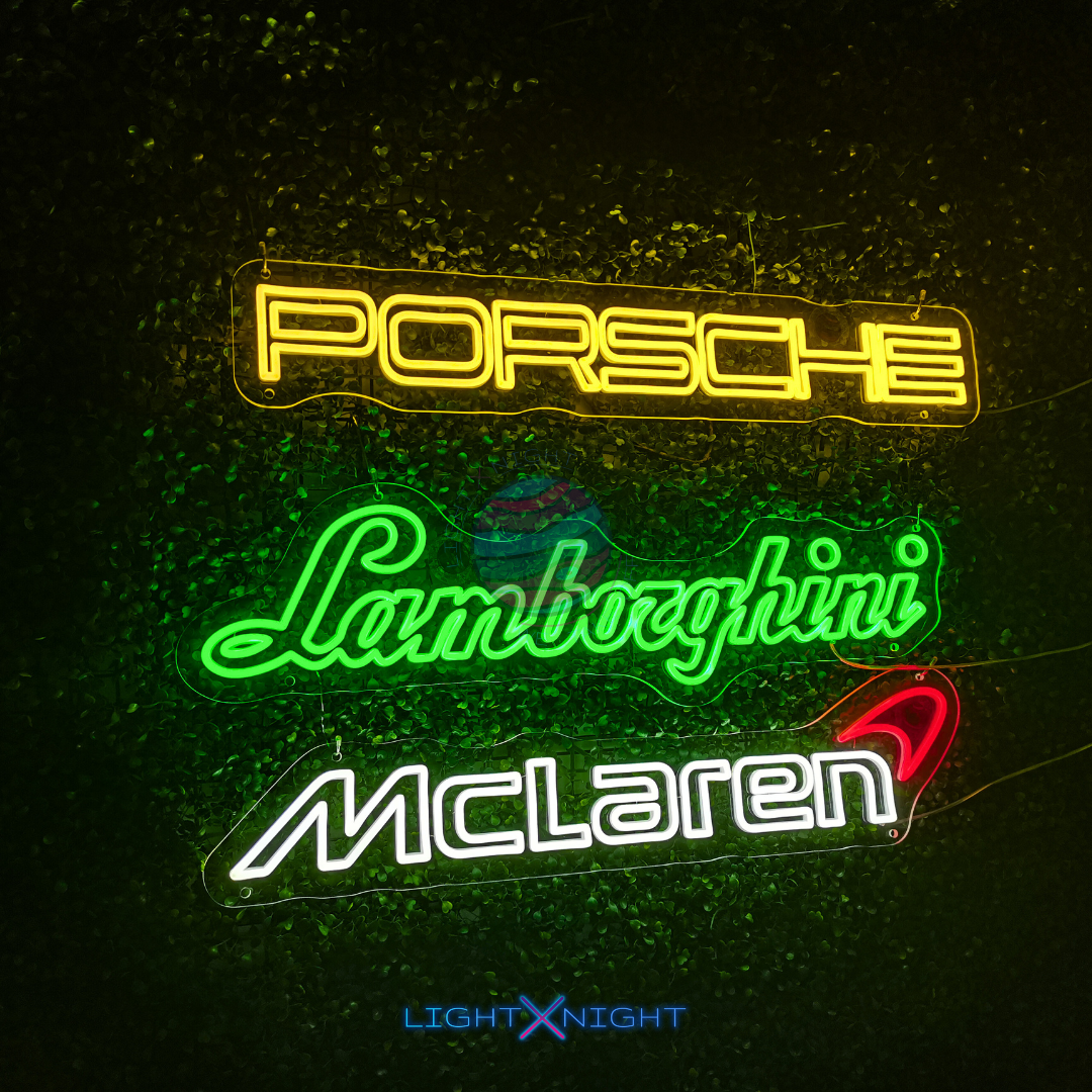 Lamborghini Font Neon Sign