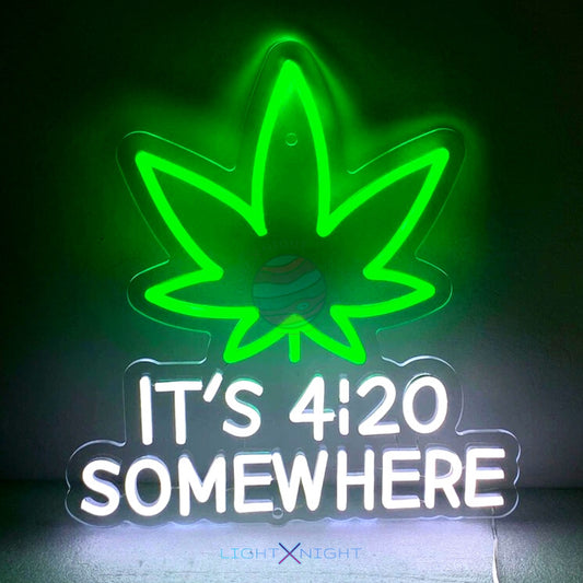 420 Somewhere Neon Sign