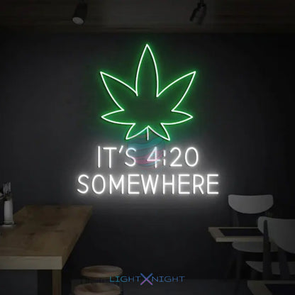 420 Somewhere Neon Sign