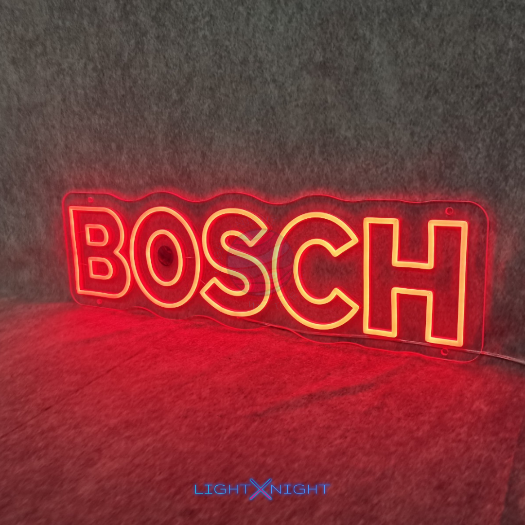Bosch Font Neon Sign