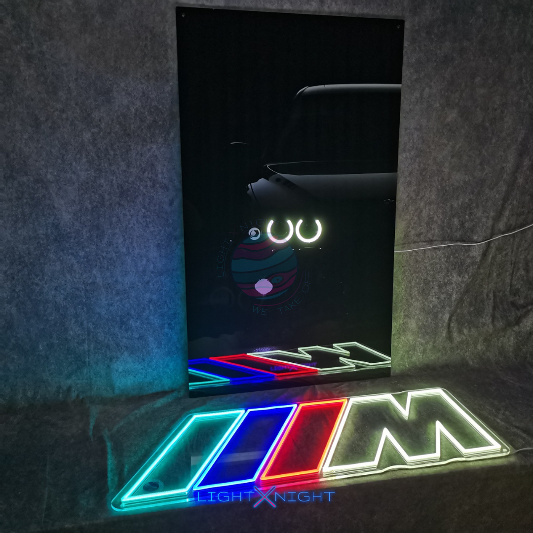 BMW E39 Neon Poster