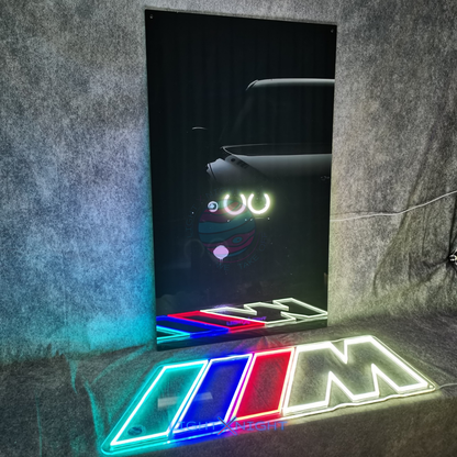 BMW E39 Neon Poster