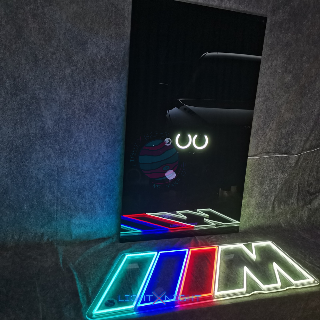 BMW E39 Neon Poster