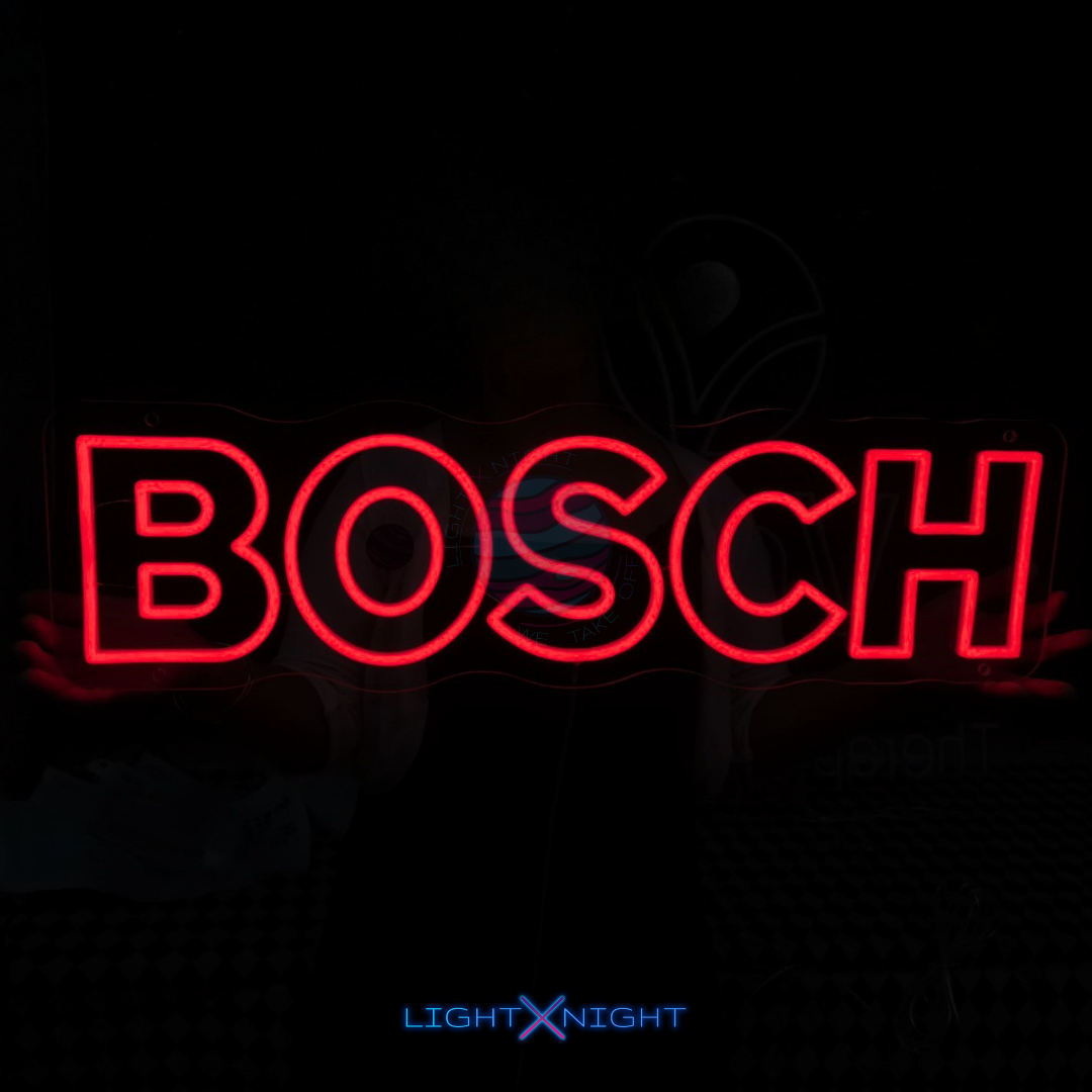 Bosch Font Neon Sign