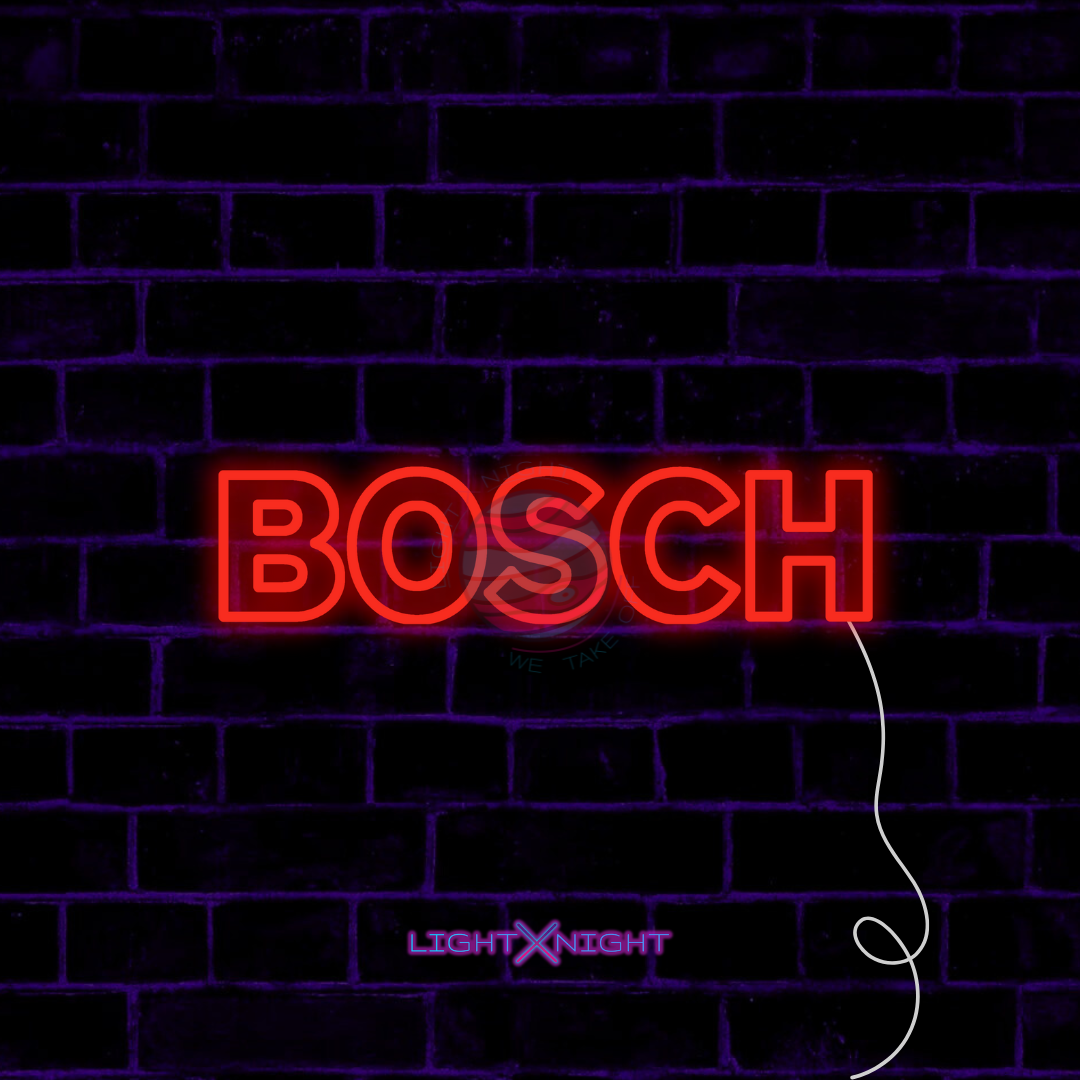 Bosch Font Neon Sign