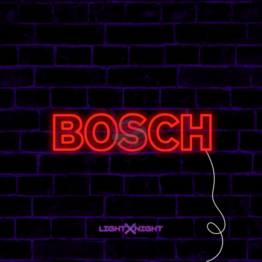 Bosch Font Neon Sign