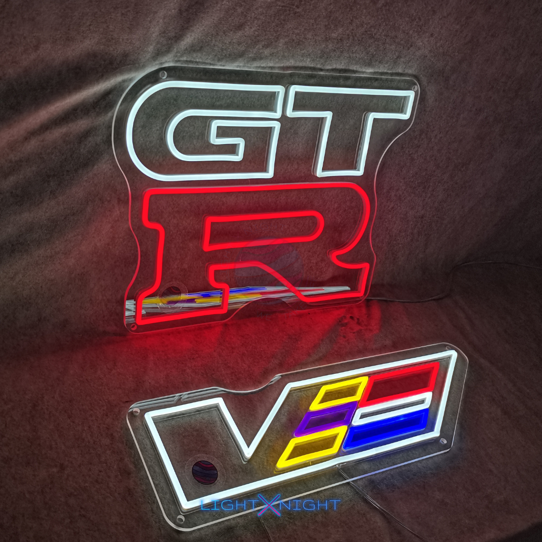 GTR Led Neon Sign, GTR Neon Light, Light X Night GTR Neon Sign