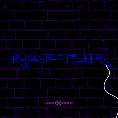 Raptor Neon Sign