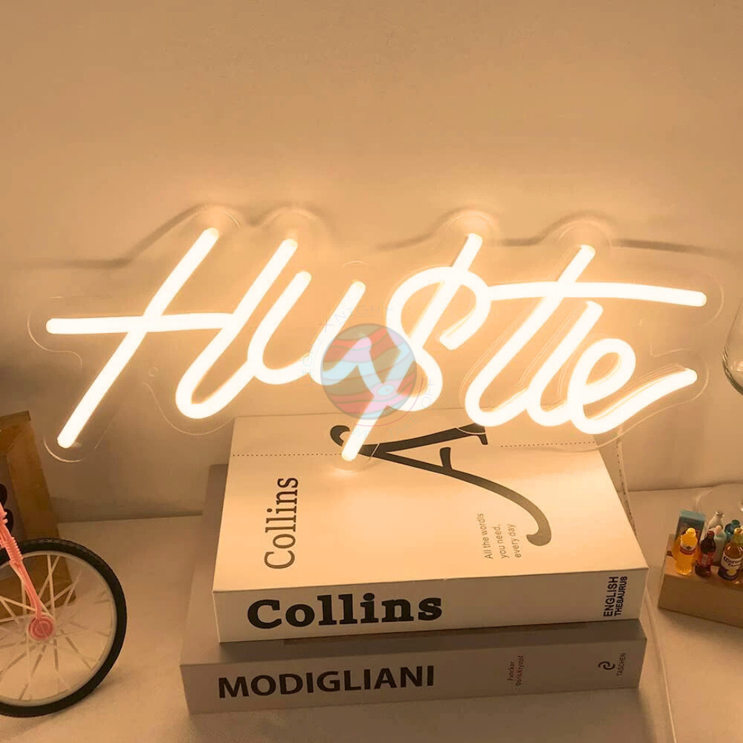 Hu$tle Neon Sign