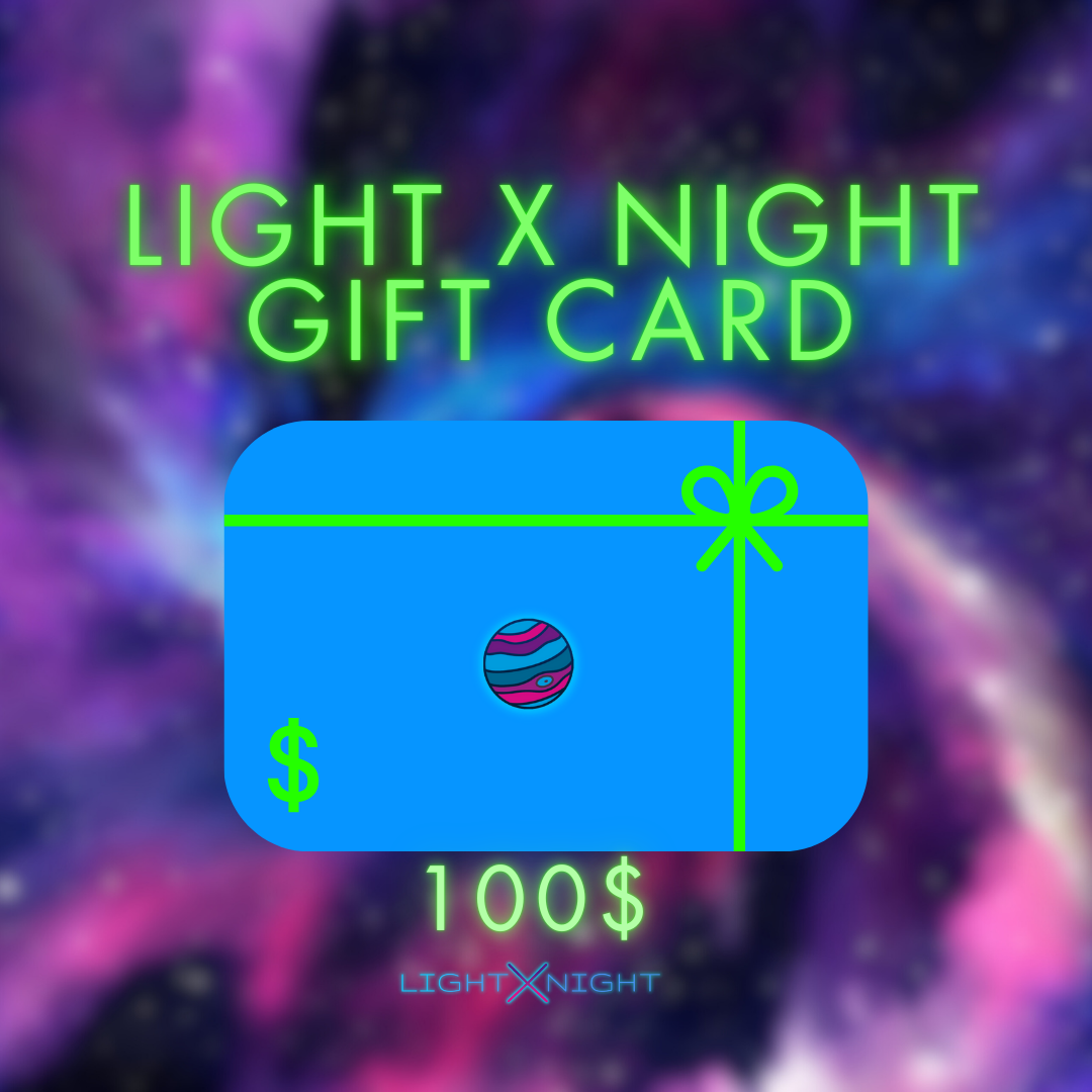 Light X Night Gift Card, Neon Sign Gift Card, Neon Lights Gift Card, Free Neon Sign