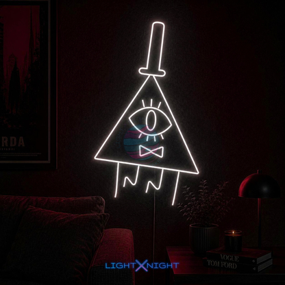 Bill Cipher Neon Sign