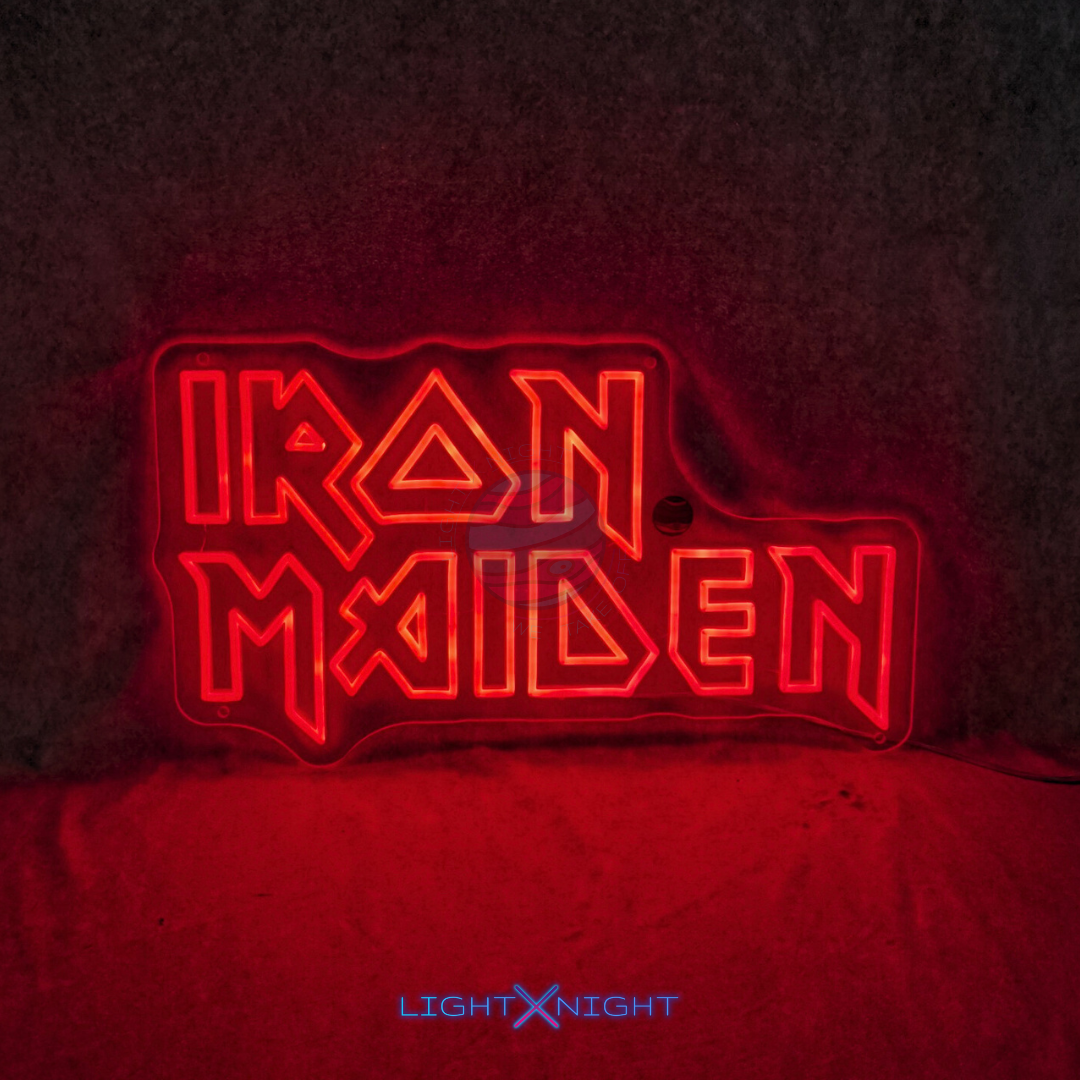 Iron Maiden Led Neon Sign, Iron Maiden sign, Iron Maiden Neon Light, Iron Maiden Merchandise 