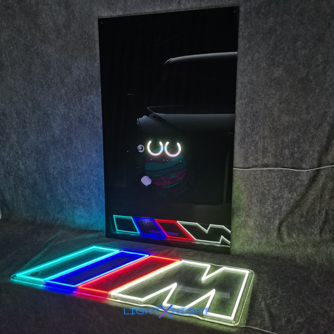 BMW E39 Neon Poster