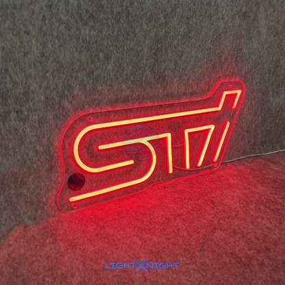 Subaru STI Neon Sign