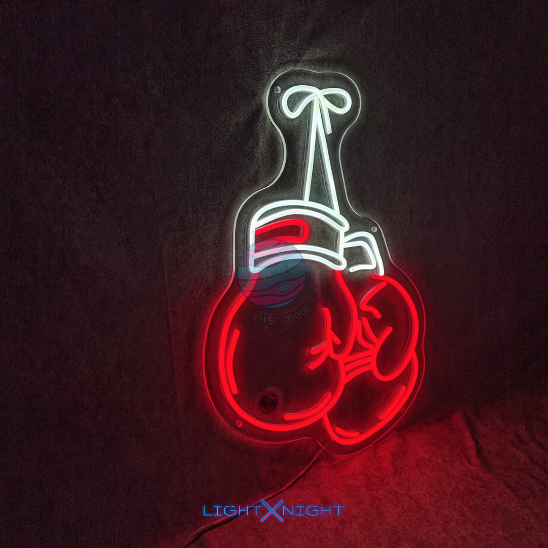 Boxing Gloves Neon Sign