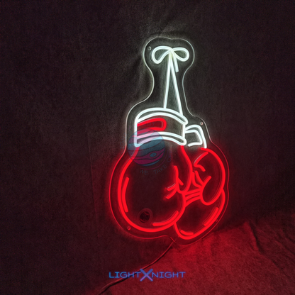 Boxing Gloves Neon Sign