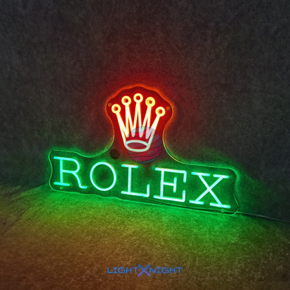 Rolex Led Neon Sign, Rolex Neon Light, Light X Night Rolex Neon Sign