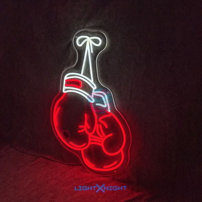 Boxing Gloves Neon Sign