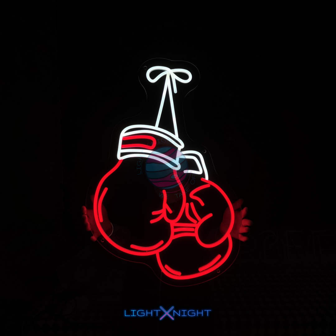 Boxing Gloves Neon Sign