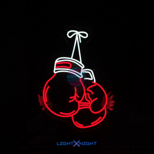Boxing Gloves Neon Sign