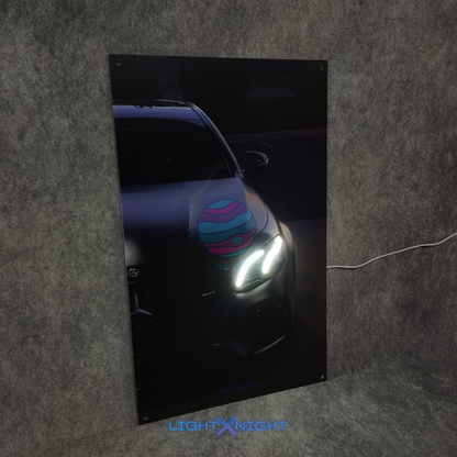 Mercedes AMG E63s Neon Poster