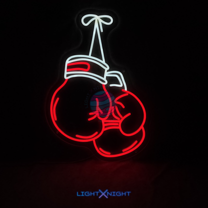Boxing Gloves Neon Sign