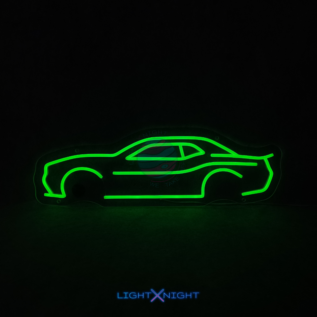 Dodge Challenger Silhouette Neon Sign – Light X Night Dodge Challenger Silhouette Neon Sign – Light X Night