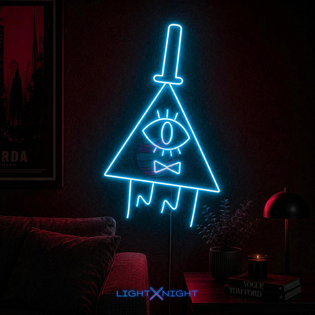 Bill Cipher Neon Sign