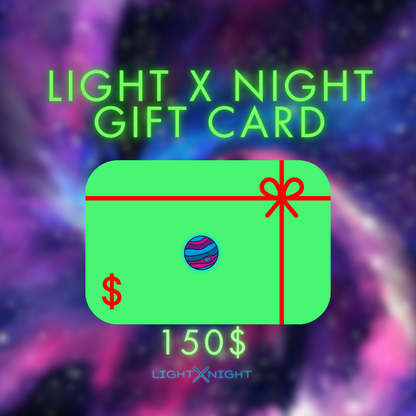 Light X Night Gift Card, Neon Sign Gift Card, Neon Lights Gift Card, Free Neon Sign