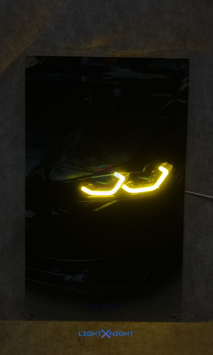 BMW M3 Neon Poster