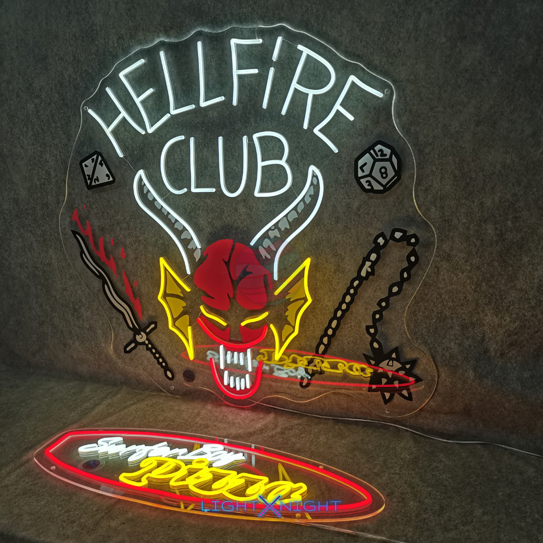 Hellfire Club Logo Neon Sign