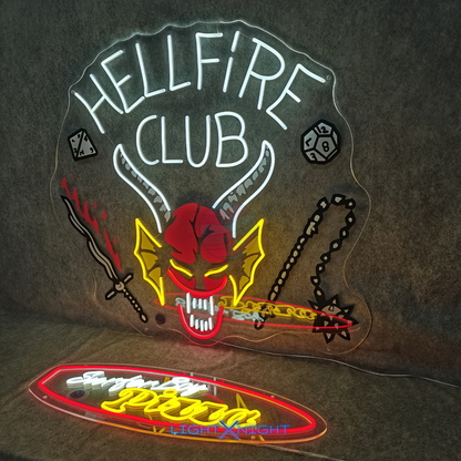Hellfire Club Logo Neon Sign