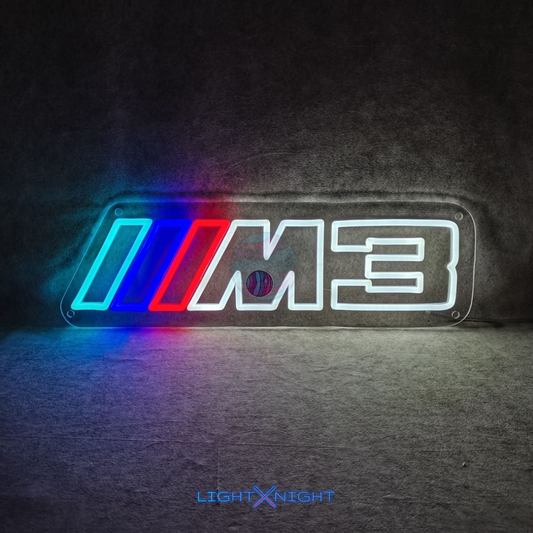 BMW M3 Led Neon Sign, BMW M3 Neon Light, BMW M 3Neon Sign, BMW Light, BMW M3 Lighting, BMW Decor