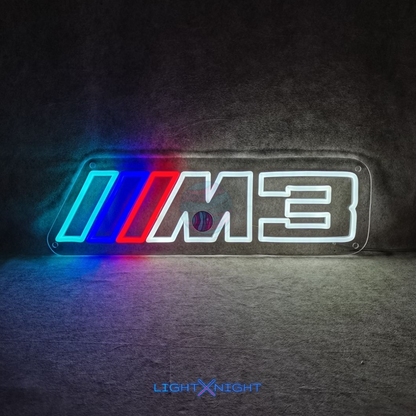 BMW M3 Led Neon Sign, BMW M3 Neon Light, BMW M 3Neon Sign, BMW Light, BMW M3 Lighting, BMW Decor